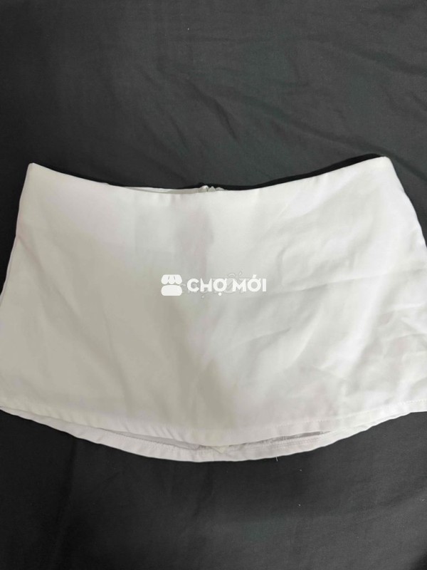 Váy ngắn nữ Trắng có quần bảo hộ
