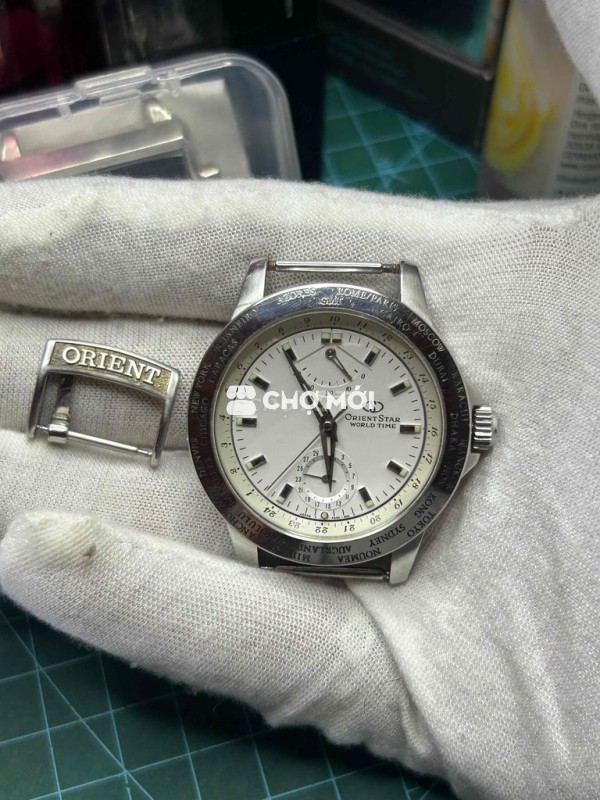 Đồng hồ Orient Star World Time Thép