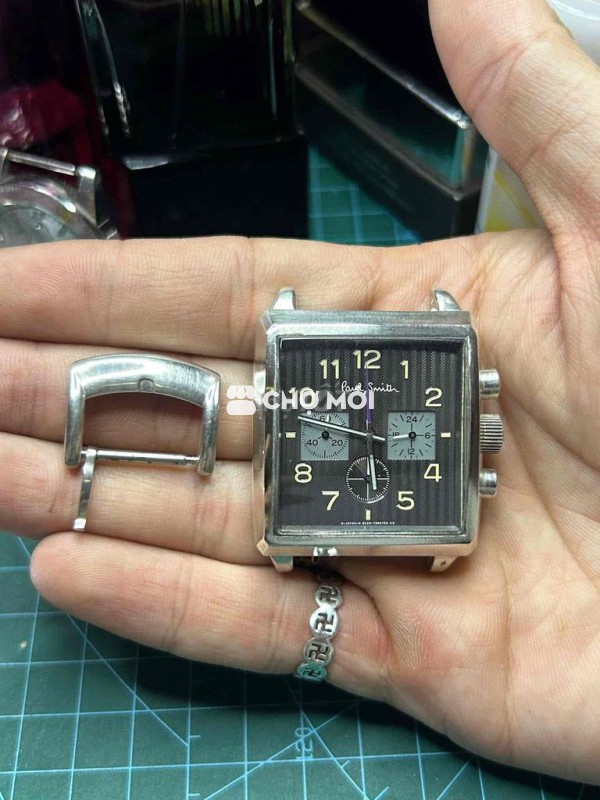 Đồng hồ Paul Smith Tank Nam Bạc đúc