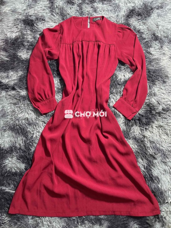 Váy suông thắt eo Đỏ Nữ size L-XL