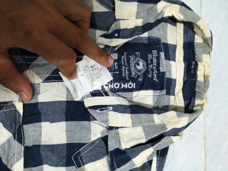 Áo sơ mi Bluenotes nam sọc caro size S