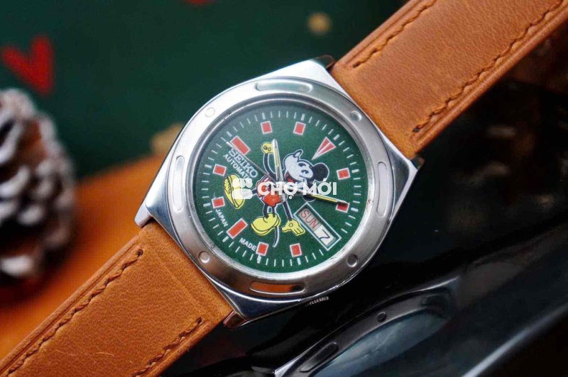 Đồng hồ Seiko Mickey Nam Dây da