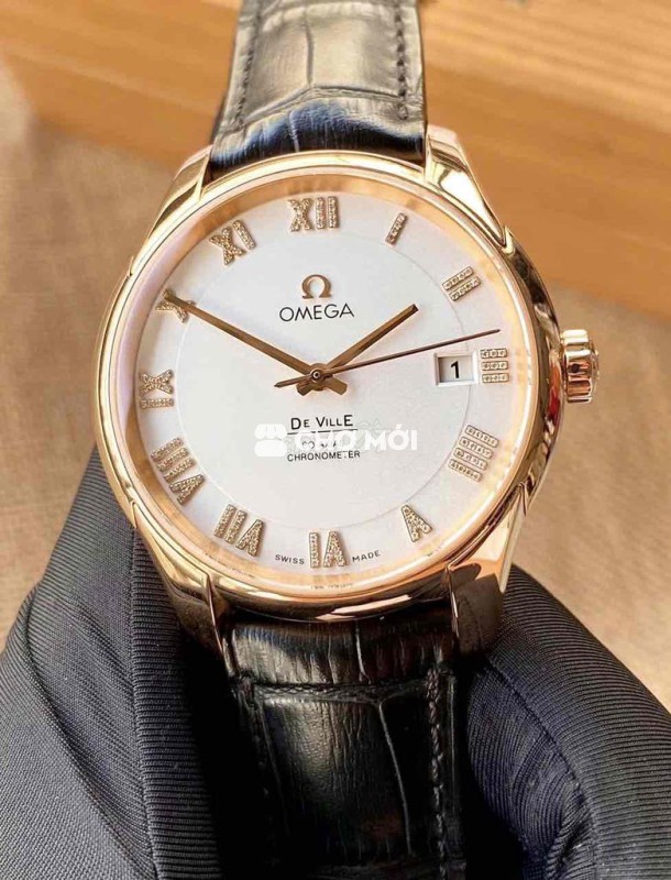 Omega De Ville Hour Vision Vàng hồng 18K Kim cương