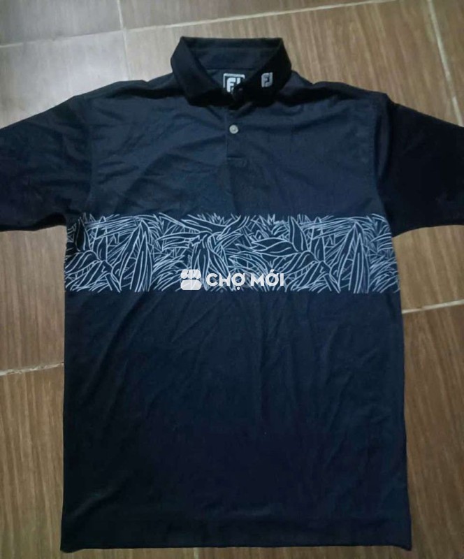 Áo Polo Golf FootJoy Nam Đen