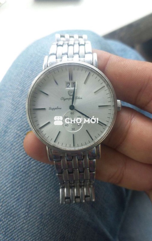 Đồng hồ Olympia Star 58070 Quartz Nam Bạc 40mm