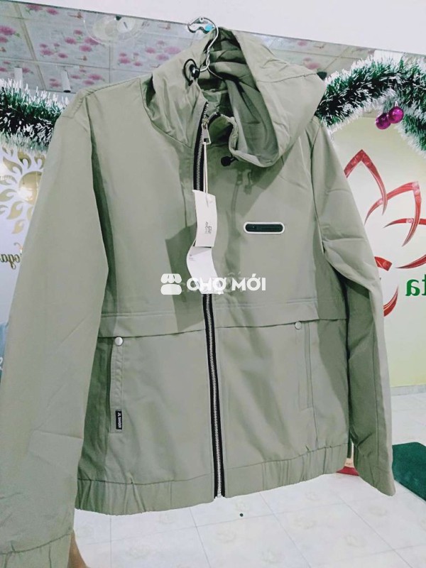 Áo khoác quảng châu xịn 54 đến 65 kg vải Xám xanh