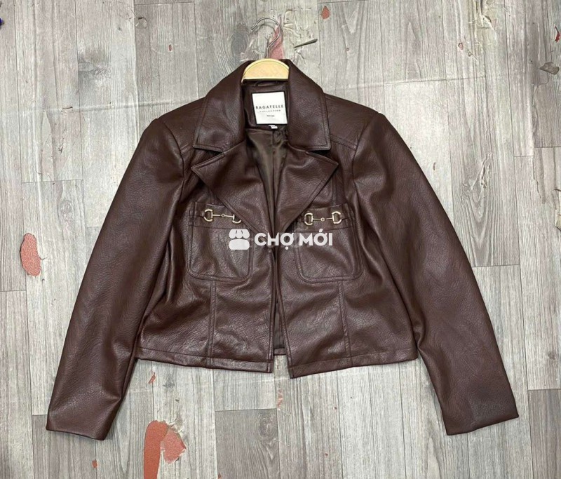Áo khoác Bagatelle Nữ giả da Nâu S-M