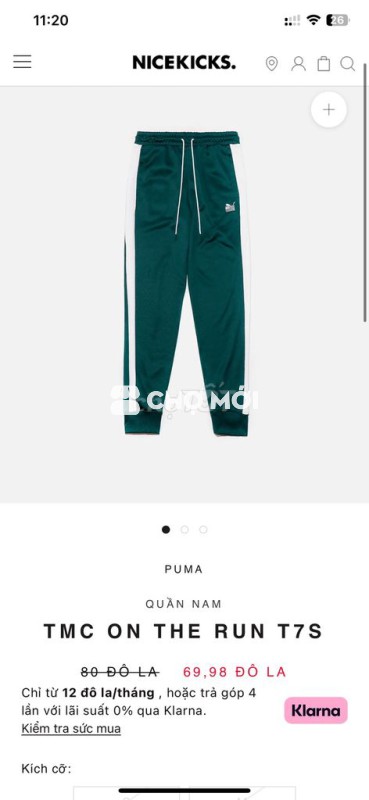 Bộ quần áo thể thao Puma TMC ON THE RUN T7S Nam