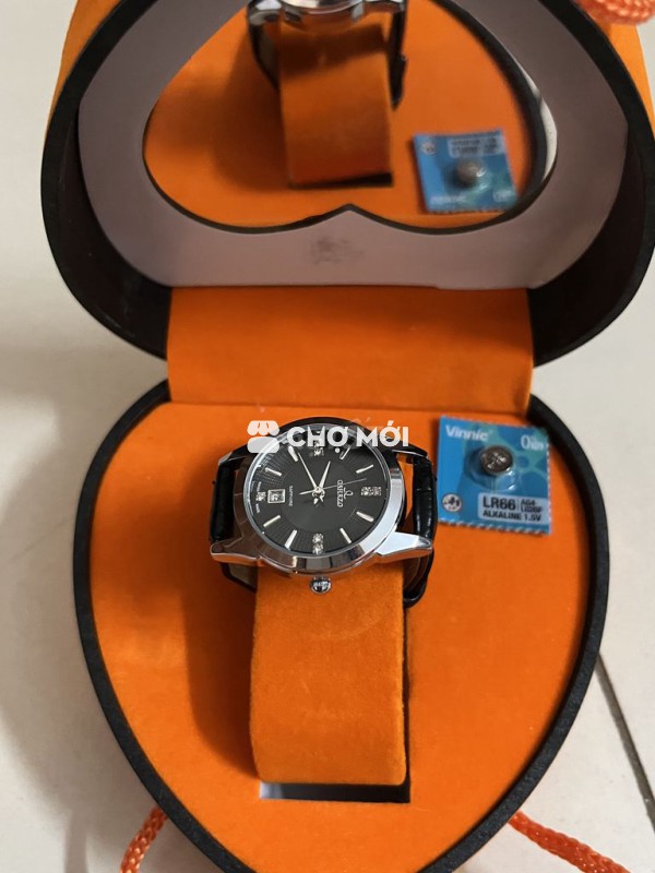 Đồng hồ OMTEGO Nữ dây da Đen Mới