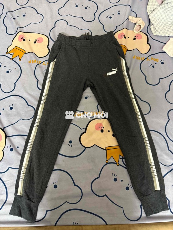 Quần nỉ Puma Xám Ống 15cm