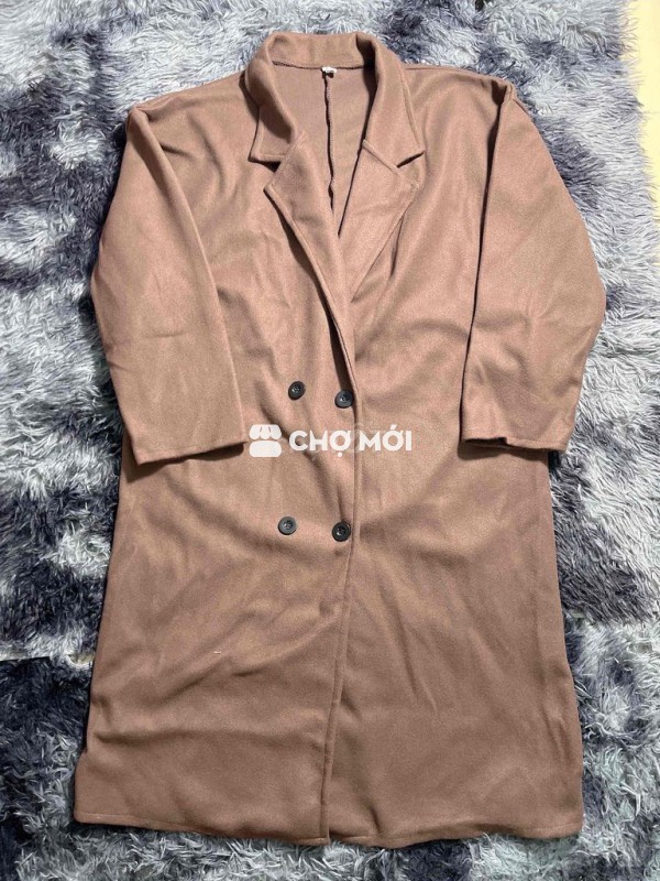 Áo măng tô cả nam và nữ size M-L màu Nâu