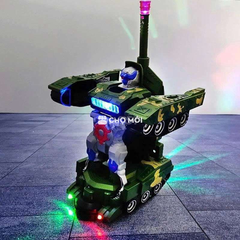 Đồ chơi trẻ em Xe tăng biến hình Robot Nhựa ABS