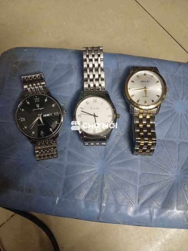 Đồng hồ đeo tay Halei Kim loại Bạc Vàng