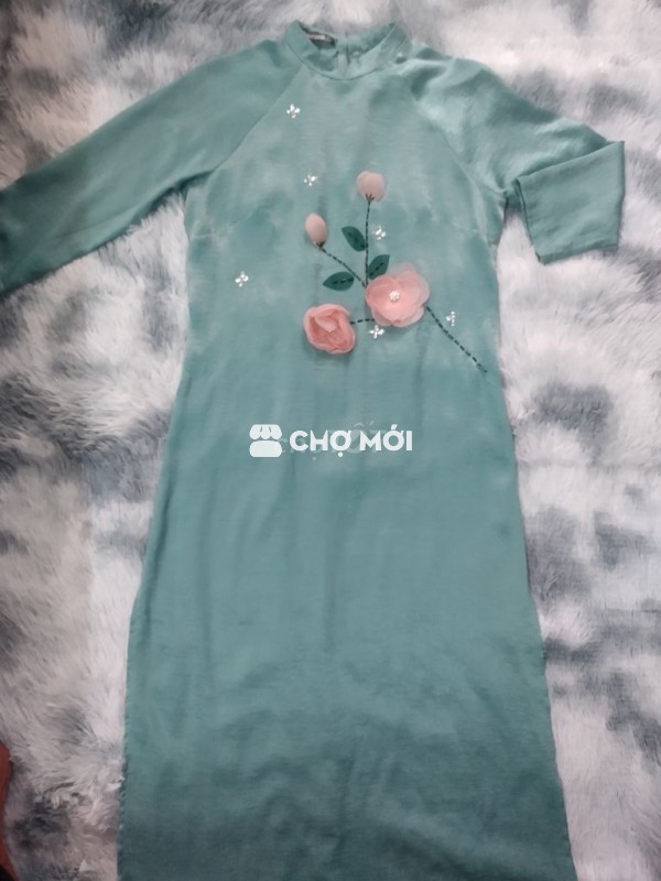 Áo dài Nữ Lụa Xanh size L
