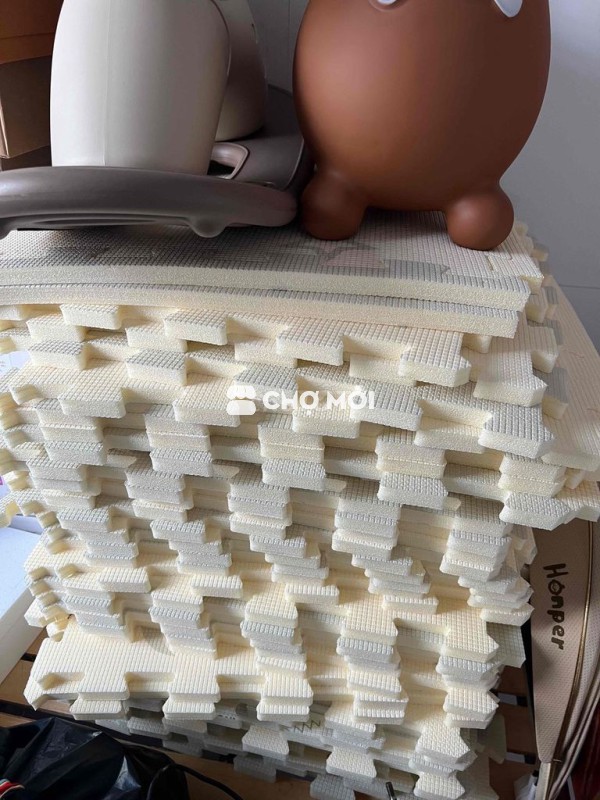 Thảm xốp ghép Pakey Kem 56x56cm