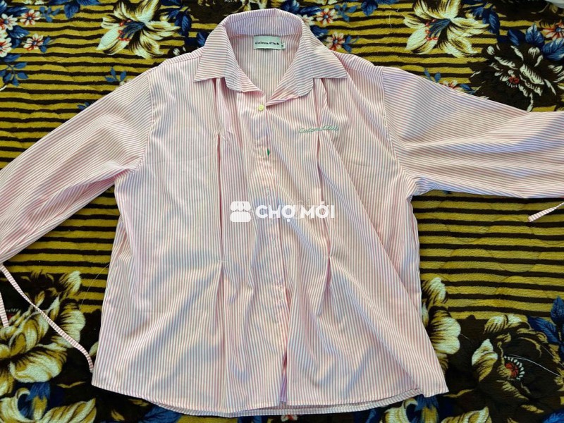 Áo sơ mi Calemclub Nữ Hồng Sọc XL
