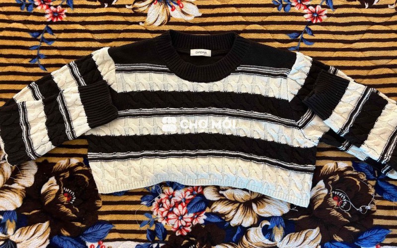 Áo len croptop Nữ Len DIFEINA