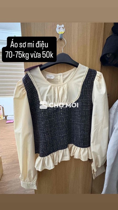 Áo sơ mi Nữ VENUSA Vải mềm mại