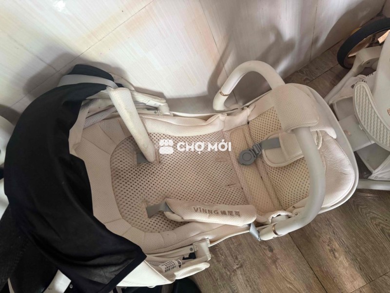 Ghế ăn dặm Umoo Nhựa Hồng Trắng