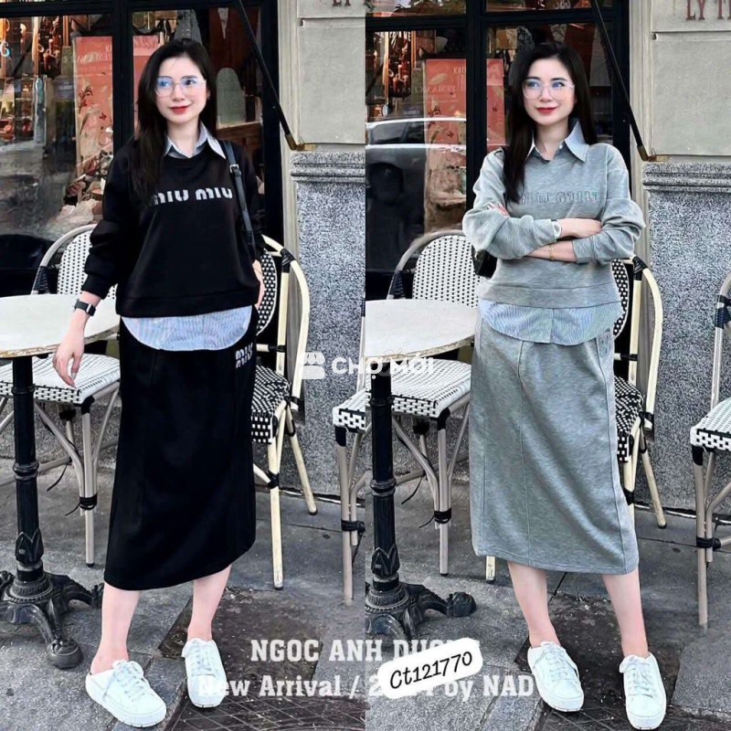Bộ quần áo Miu Miu Nữ vải nỉ size S-M