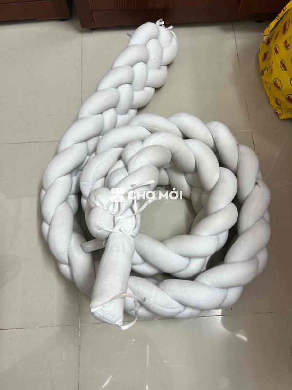 Quây nôi mềm mại Trắng cho bé