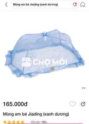 Mùng chụp chống muỗi cho em bé giúp bé ngủ ngon