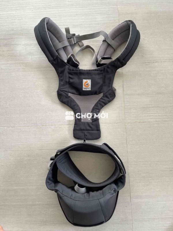 Địu em bé Ergobaby Vải lưới Xám
