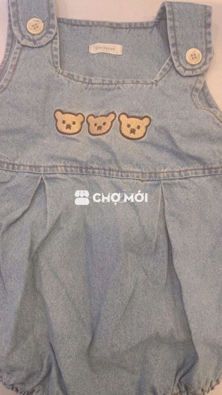 Đầm bé gái Hàn Quốc 1 tuổi Xanh nhạt