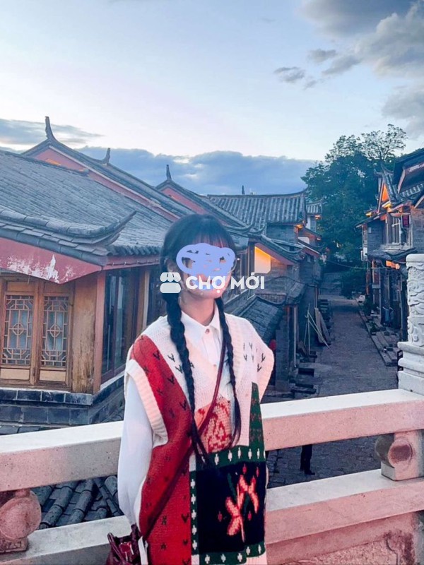 Áo gile len mỏng nữ pass