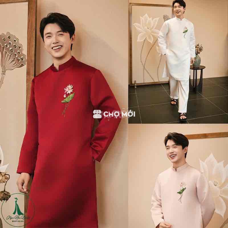Áo dài nam truyền thống Đỏ size 90-95kg Đã sử dụng