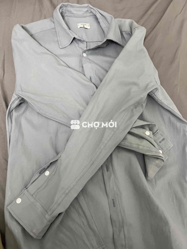 Áo sơ mi KIHON Nam Xám size S