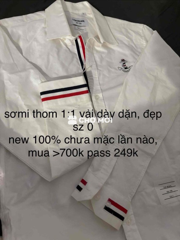 Áo sơ mi Thom Browne Vải size 0 Mới 100%