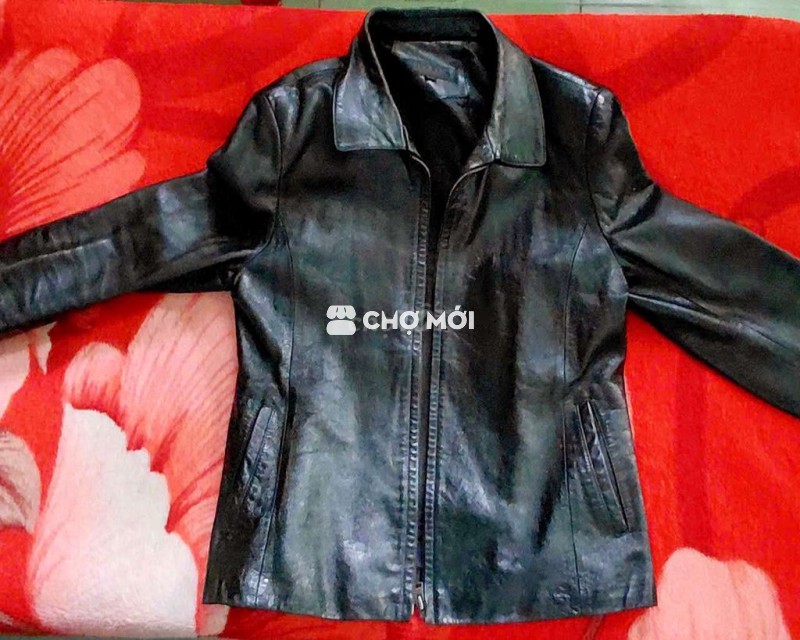 Áo khoác nữ Da Hàn Quốc Đen