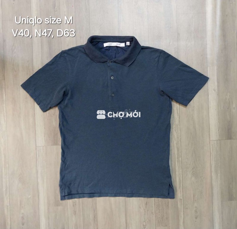 Áo polo Uniqlo phối cổ sang size M