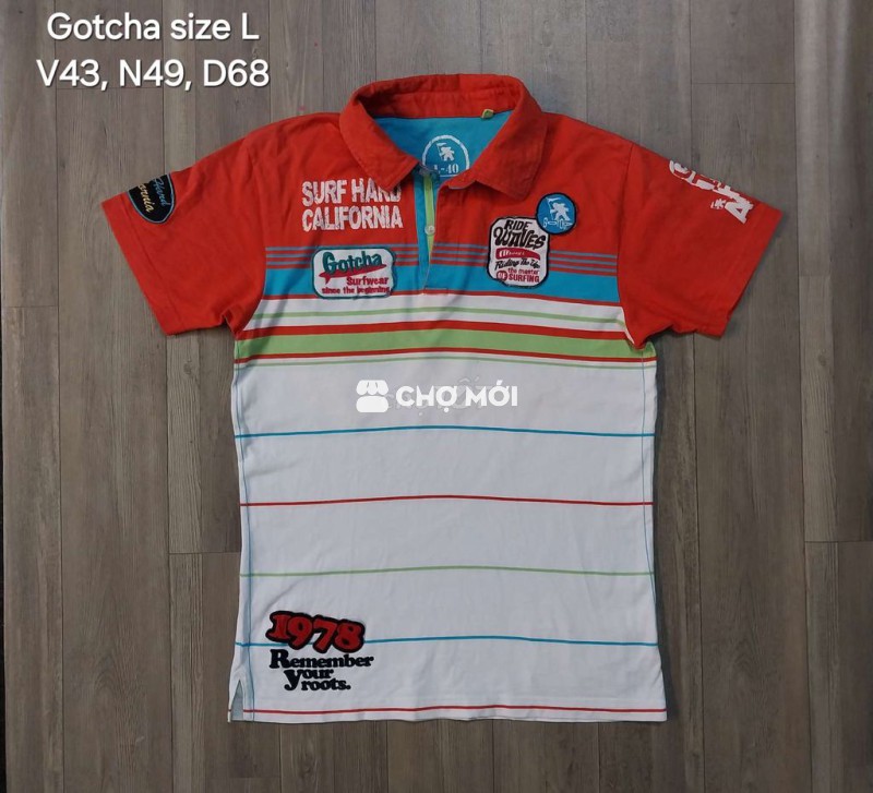Áo thun Gotcha phom body size L