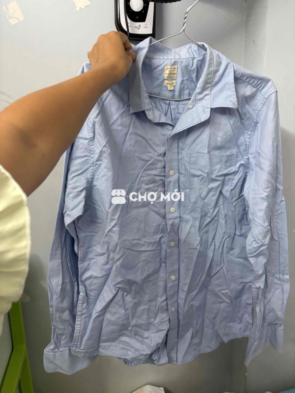 Áo sơ mi Giordano Nam Xanh nhạt XL