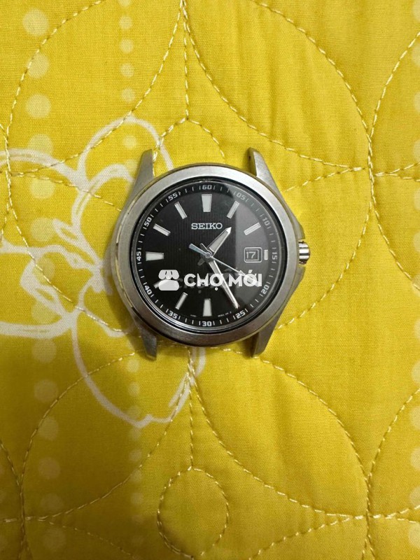 Đồng hồ đeo tay Seiko Solar Đen Kim loại