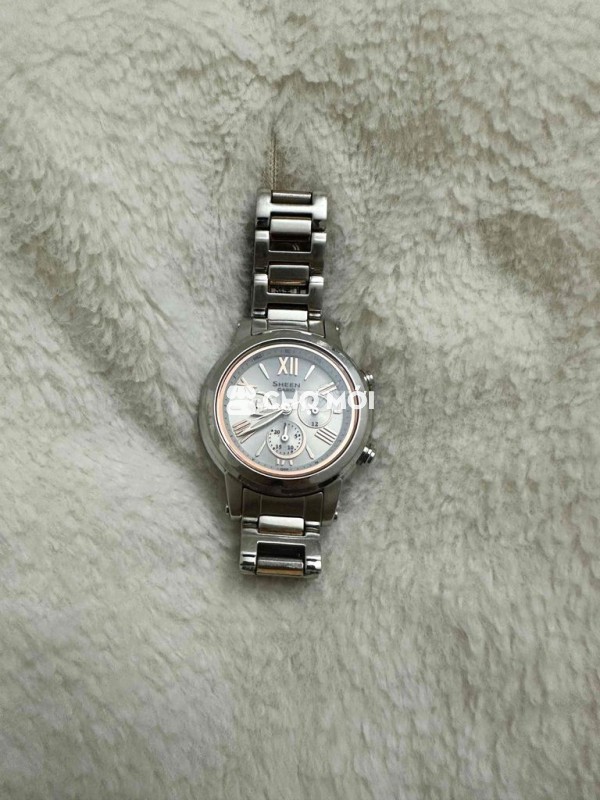 Đồng hồ Casio Sheen Nữ Bạc Kim loại