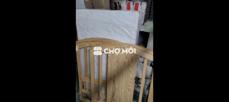 Cũi em bé Gỗ Nâu gỗ