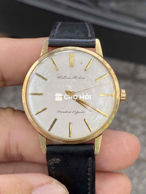 Đồng hồ Citizen Hi-Line 25j bọc vàng size 37mm