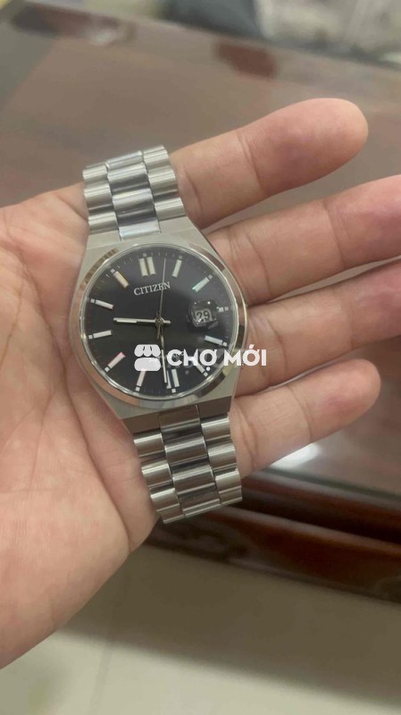 Đồng hồ Citizen Tsyosa Đen Thép không gỉ Nam