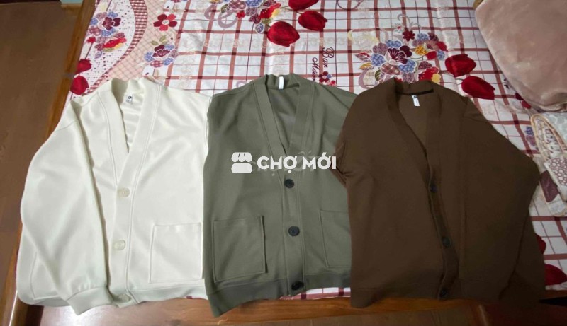 combo 3 Áo khoác nam cardigan hiệu  Atino size M