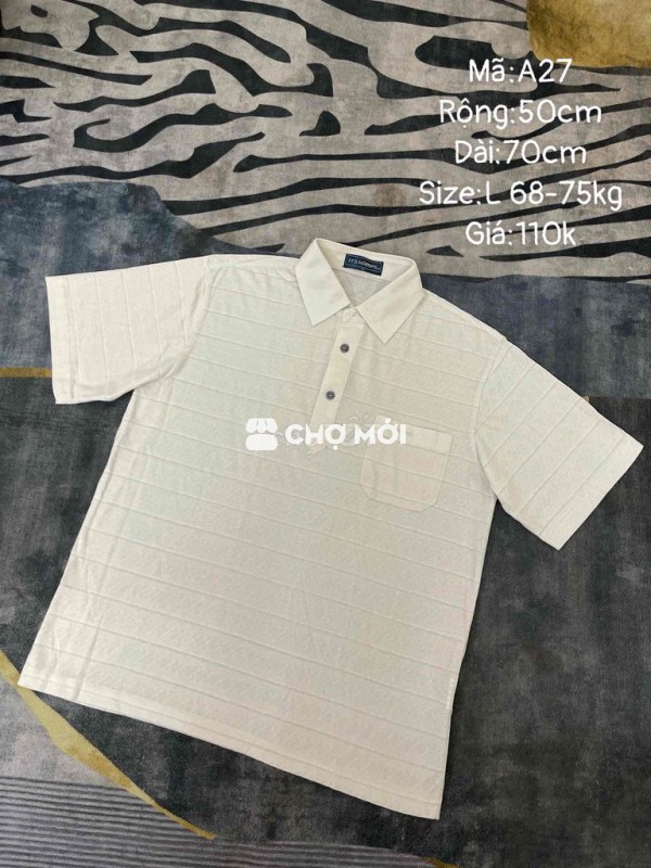 Áo polo ITS KAMPS Nam Trắng L