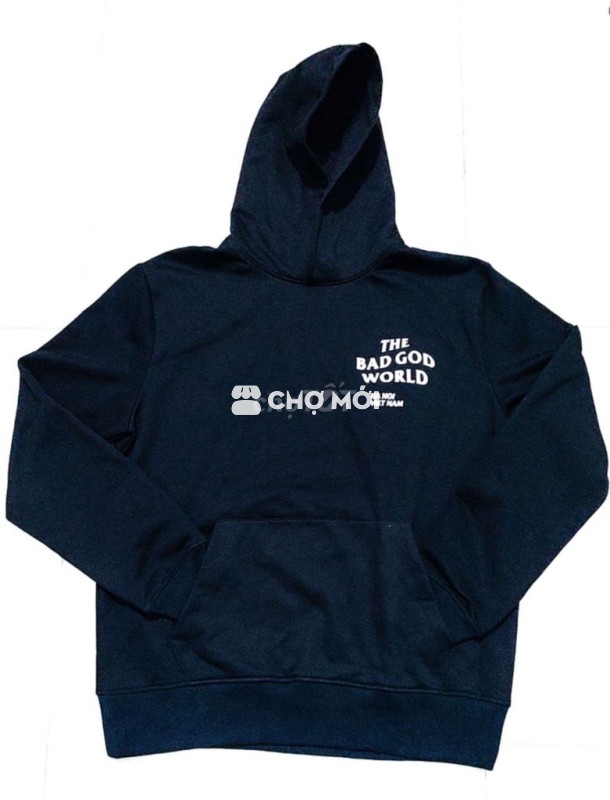 Áo hoodie The Bad God Đen vải nỉ 60kg quay đầu.