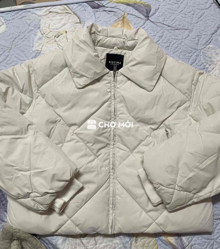 (new 100%) Áo khoác phao SISTINA nữ lông vũ
