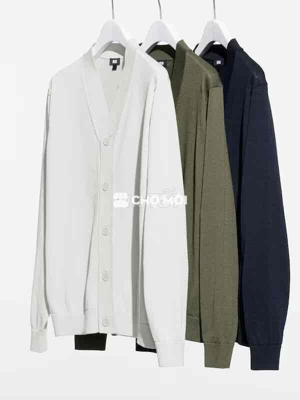 Áo khoác cardigan Uniqlo Len Nam