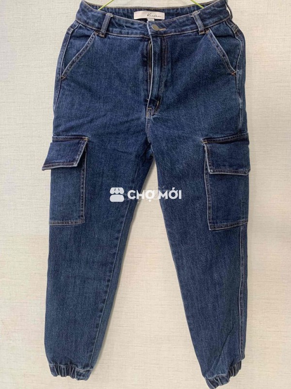 Quần denim túi hộp