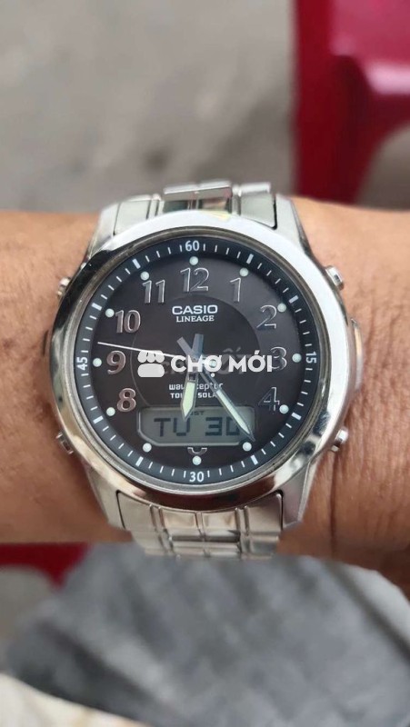 Casio Lineage LCW-100 Nam Thép Bạc