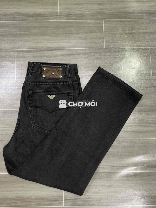 Quần jean Armani nam Cotton đen size 31