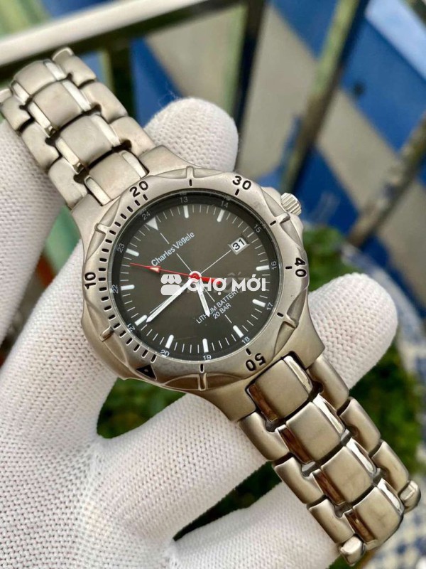 Đồng hồ Charles Vogele Titanium Nam Bạc